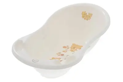 Ванночка 86 см "Ведмедики" зі зливом (біла-перлина) MS-004 ODPLYW-118 TEGA купити
