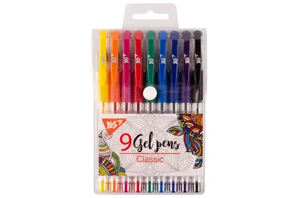 Набір гелевих ручок YES "Classic" 9 шт. 420430 купити