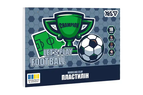 Пластилін 540715 18 кол., 360г "Football" Yes купити