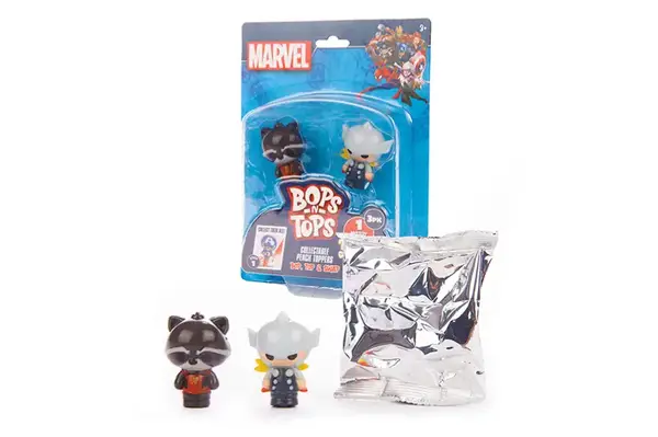 Набір колекційних фігурок-топерів SAMBRO серії "Bop n Tops"–МАРВЕЛ (3 фігурки, в асортименті) купити недорого в Україні, фото 3