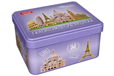 Настільна гра "Галопом по Європі" в жерстяній банці ARTOS купити