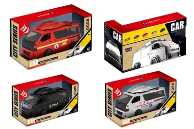 Автобус спеслужби JV02/04/05 інерційний, музика, світло, р. 29*13*17 см. купити