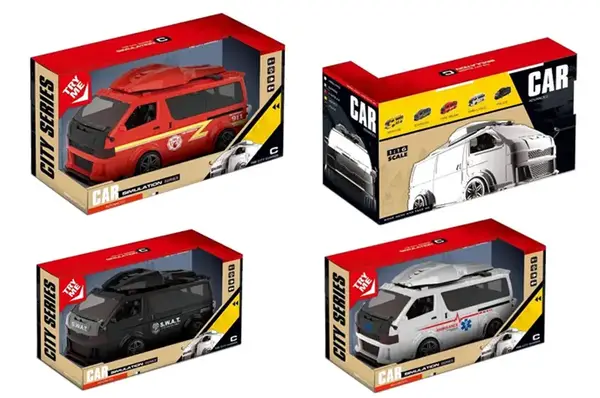 Автобус спеслужби JV02/04/05 інерційний, музика, світло, р. 29*13*17 см. купити