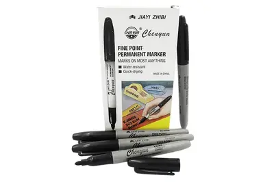 Маркер перманентний,чорний,тонкий DSCN7524 купити