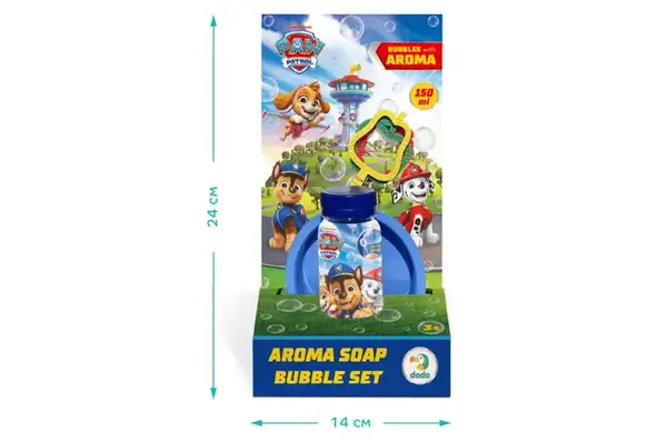 Набір ароматичних мильних бульбашок 200732 «Paw Patrol». Об’єм 150 мл DoDo купити недорого в Україні, фото 2