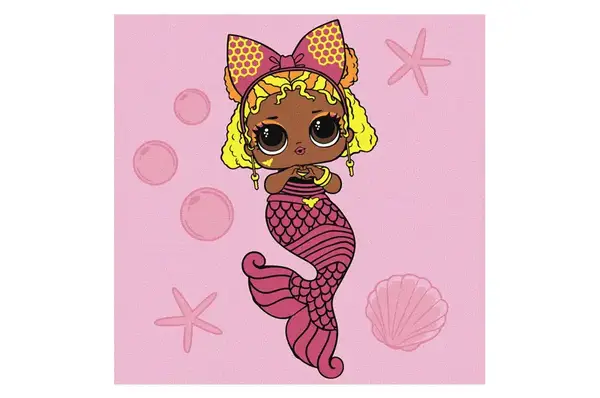 Набір для розпису по номерах для дітей "L.O.L. Surprise! Mermaids Queen Bee" 40х40 см. KHO6265 купити