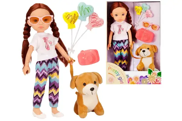 Лялька "Pretty Girl" з домашнім улюбленцем в коробці LS1303 р.34*23*10,2см купити