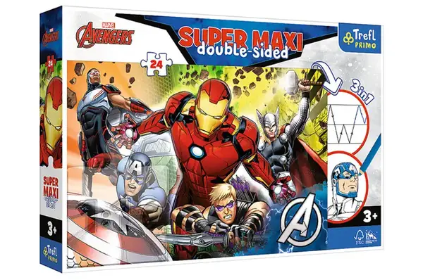 Пазли - 24 елм. SUPER MAXI - 41007 "Марвел. Месники", Trefl купити