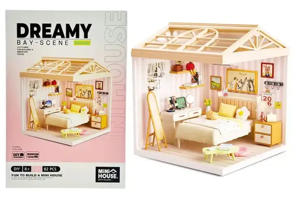 Конструктор-румбокс 8004 MINI HOUSE серії "Інтер'єр" – СПАЛЬНЯ (світло) купити