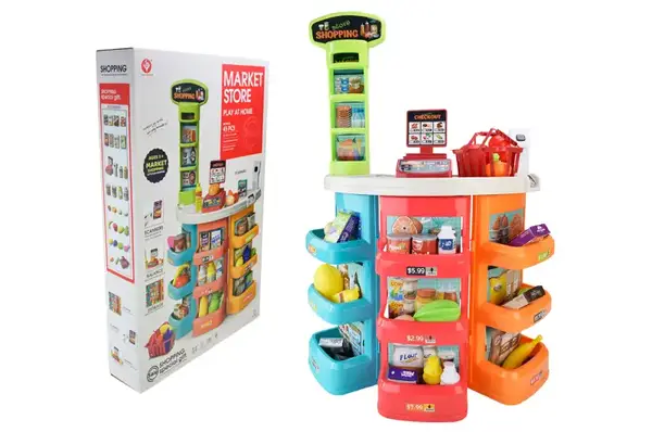 Супермаркет 922-192 батар. світло, звук, сканер, продукти, короб. 78*51*27см купити