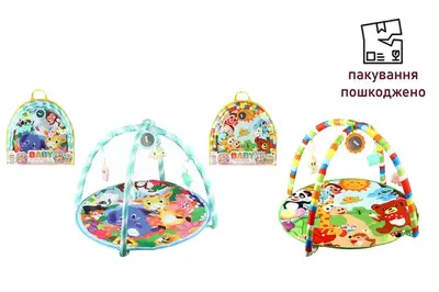 OUTLET 0 Килимок з брязкальцями, 940/942, 2 кольори, коробка, р. 62*3*63 см OUTLET 0 Килимок з брязкальцями, 940/942, 2 кольори, коробка, р. 62*3*63 см купити