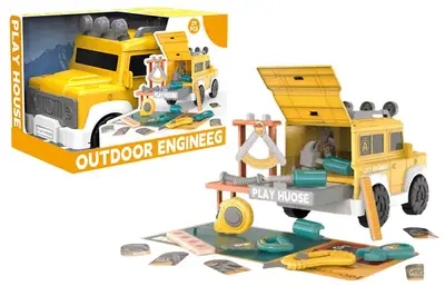 Набір інструментів BX19 в коробці в формі машинки р.28,5x18x21 см YG Toys купити