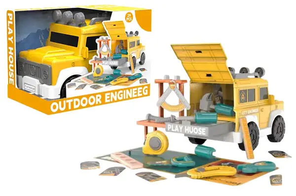 Набір інструментів BX19 в коробці в формі машинки р.28,5x18x21 см YG Toys купити