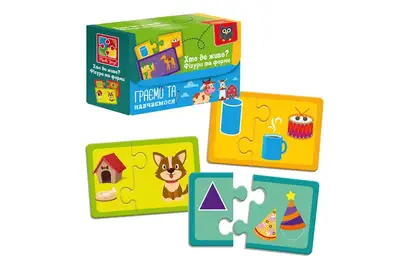 Пазли "Академія розвитку. Знайди пару. Хто де живе. На що схоже" VT5003-03 VladiToys купити