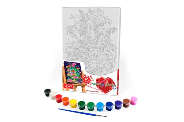 Набір для розпису на полотні 21x31 см PX-06-01,02,03,04,05...10 "Canvas Painting" DANKO купити недорого в Україні, фото 4