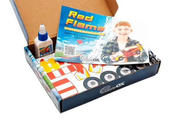 Конструктор Puz-00976 "Red Flame" дерев'яний PuzzleOk купити недорого в Україні, фото 4