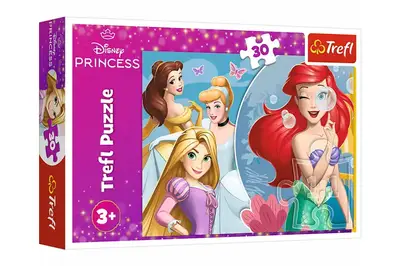 Пазли - 30 елм. - 18308 "Принцеси Дісней", Trefl купити
