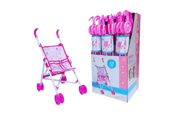 Візочок 239CZ тростинка, пластик (4 дисп*12 шт) ціна за 1 шт дисп.бокс. 52*36*25 см купити