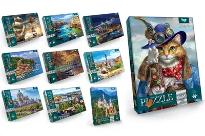 Пазли - 1000 елм. - С1000-09-01,02,03...10 серія 9 DANKO купити