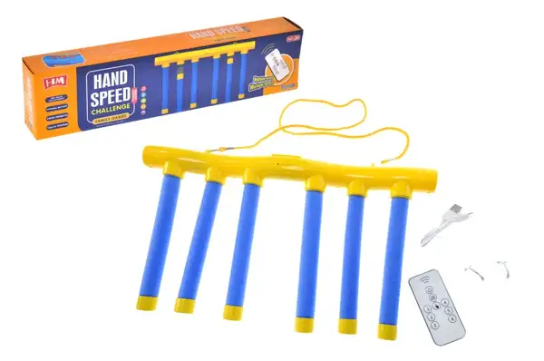 Тренажер для реакції та концентрації уваги "Падаючі палки" з пультом р/к. К0137,в кор.40*5*10 см купити
