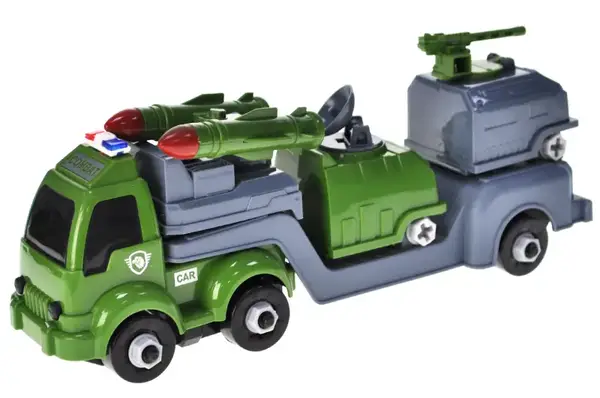 Машина конструктор 666-112 військова, в кульку р.33,5х11х7 см YG Toys купити недорого в Україні, фото 2