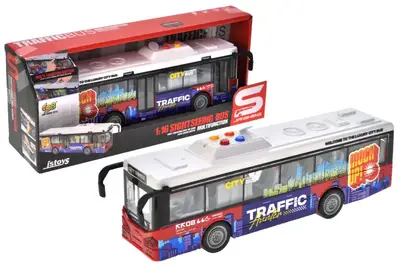 Автобус інерційний JS120-C озвучений, зі світлом, в коробці р.33x9,5x13,5 см YG Toys купити