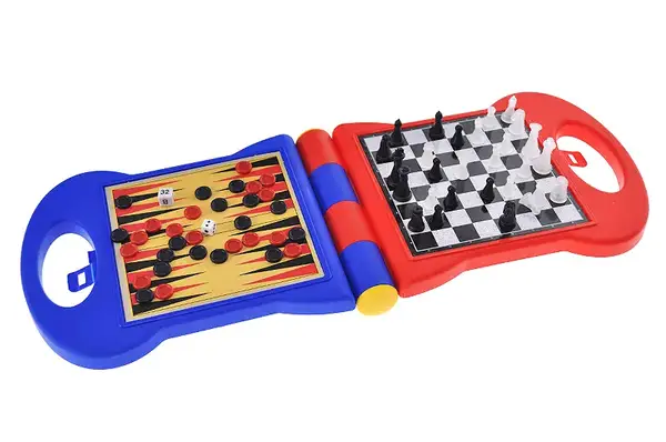 Шахи 3в1 в коробці JF378-4 р. 24*18*3,4с м купити недорого в Україні, фото 3