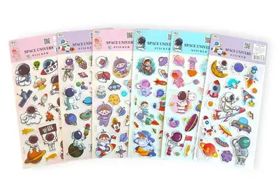 Наліпки дитячі 762879ML "Космос" р.10x22 см Malevaro купити