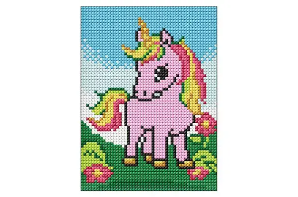 Набір з алмазною мозаїкою без підрамника для дітей "Чарівна єдиноріжка" AMM1042 15х20см купити