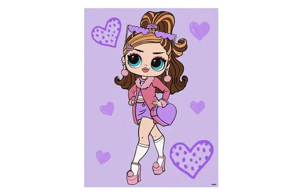 Набір для розпису по номерах для дітей "L.O.L. Surprise! Tweens Fancy Gurl" 30х40 см. KHO6284 IDEYKA купити