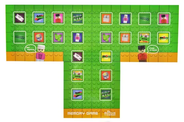 Конструктор блочний QB300-202 "Block&Steps: Залізничний Експрес" + ходилка і меморі гра 3в1, 136дет. qbee купити недорого в Україні, фото 6