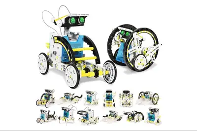 Робот-конструктор на сонячних батареях Solar Robot Kit 14 в 1 в коробці купити