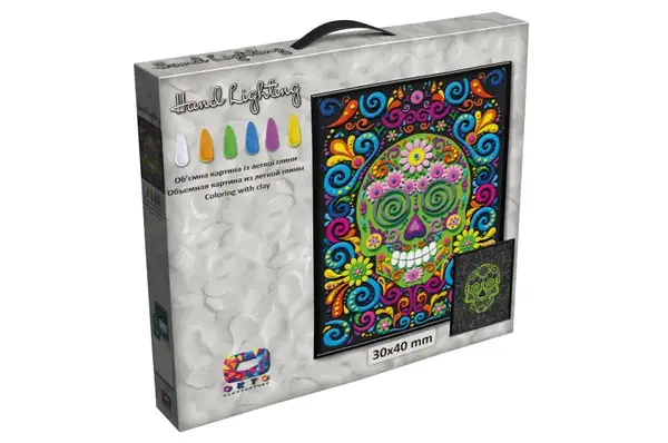 Картина з легкого пластиліну ТМ Moon Light Clay Череп купити