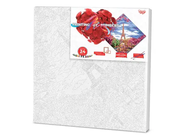Набір для розпису по номерах 40x40 см KpNe-02-01,02,03,04,...10 "PAINTING BY NUMBERS" економ DANKO купити недорого в Україні, фото 9