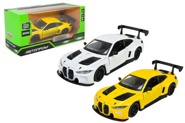 Машина 4377 1:43 BMW M4 GT3, металева, 3 кольори, відкриваються двері, в коробці р. 14,5x6,5x7см "Автопром" купити