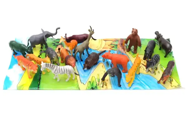 Набір диких тварин в кульку 20шт FY-147 р.34*21*3см. купити