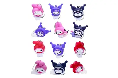 Фігурка-сюрприз HK024 на ланцюжку в кулі "Hello Kitty" - Моя Мелоді ТА Куромі (в асортименті) COOL THINGS купити