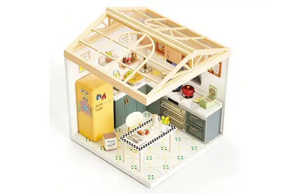 Конструктор-румбокс 8005 MINI HOUSE серії "Інтер'єр" – КУХНЯ (світло) купити недорого в Україні, фото 4