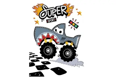 Набір з алмазною мозаїкою "Машина-акула"AMV1230 15*20 см IDEYKA купити