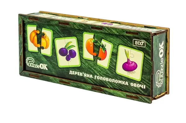 Головоломка дерев'яна Puz-95963 "Овочі" PuzzleOk купити недорого в Україні, фото 3