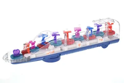 Потяг музичний 323 на батарейках, в коробці YG Toys купити
