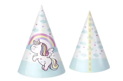 Ковпачок паперовий Твоя Забава "Єдиноріг" кольоровий 10шт купити