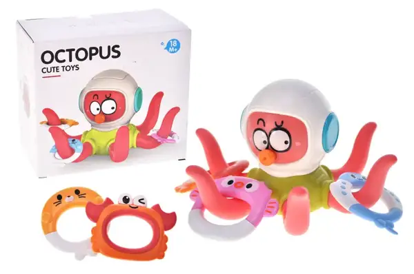 Іграшка для купання Q05Y "Восьминіг" в коробці р.18x10,2x15,8 см YG Toys купити