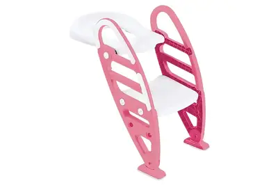 Сидіння на унітаз 7250 з сходинкою та ручками рожеве DOLU купити