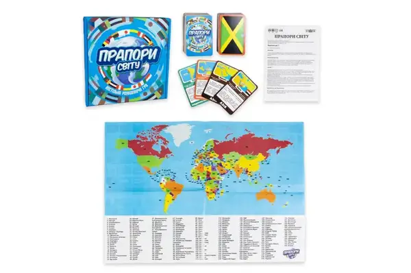 Розвиваюча гра "Прапори світу" в коробці 30445 STRATEG купити недорого в Україні, фото 2