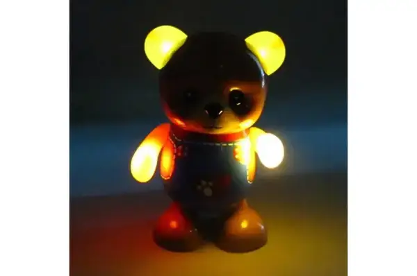 Ведмедик танцюючий, на батарейках, з музикою та світлом в коробці 17168 р.20,5*10,8*12,7см купити недорого в Україні, фото 2