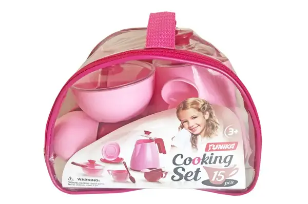 Набір посуду "Cooking Set" 15предметів рожевий 1733 Юніка купити недорого в Україні, фото 2