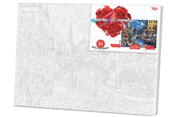 Набір для розпису по номерах 40x50 см KpNe-01-01,02...10 "PAINTING BY NUMBERS" економ DANKO купити недорого в Україні, фото 11