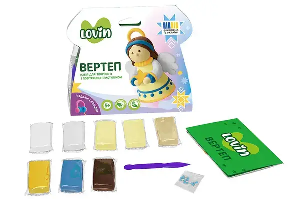 Набір для ліплення з повітряним пластиліном 7000228 "Вертеп" LOVIN купити недорого в Україні, фото 6