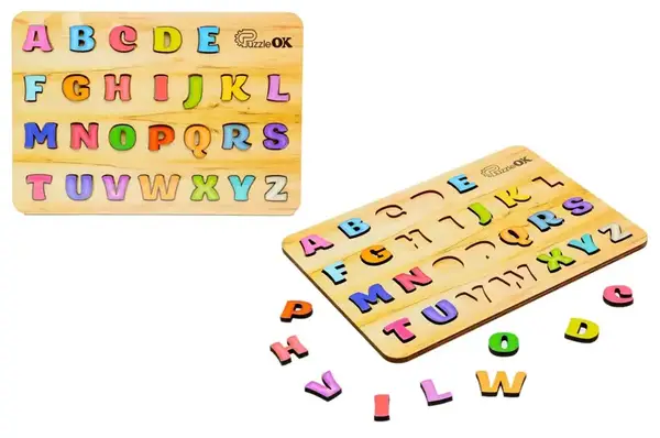 Cортер Puz-11229 "Абетка англійська" дерев'яний PuzzleOK купити